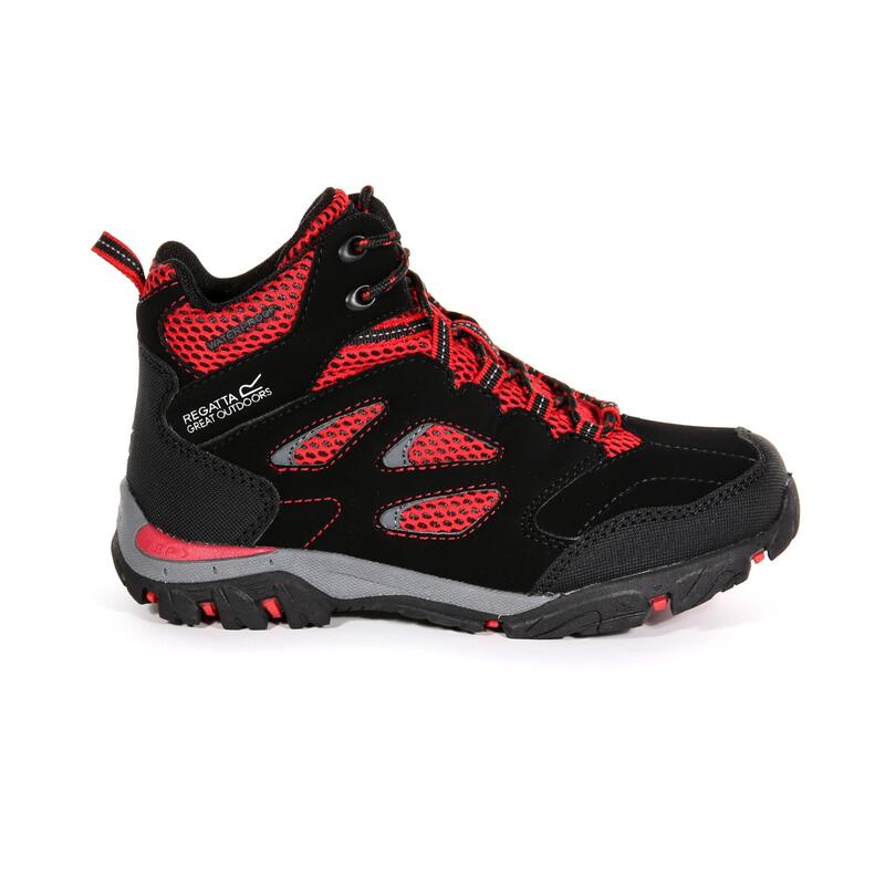 Wanderstiefel Holcombe IEP Junior Kinder Schwarz/Rot