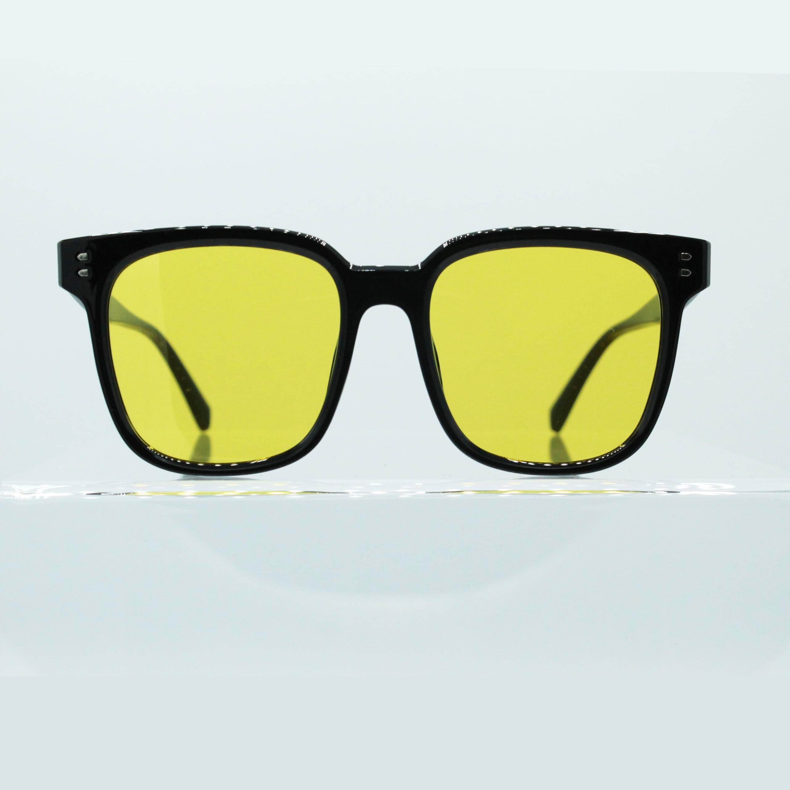 Lunettes de soleil unisexes - Polarisées / UV400 (Noir/Transparent) 2/5