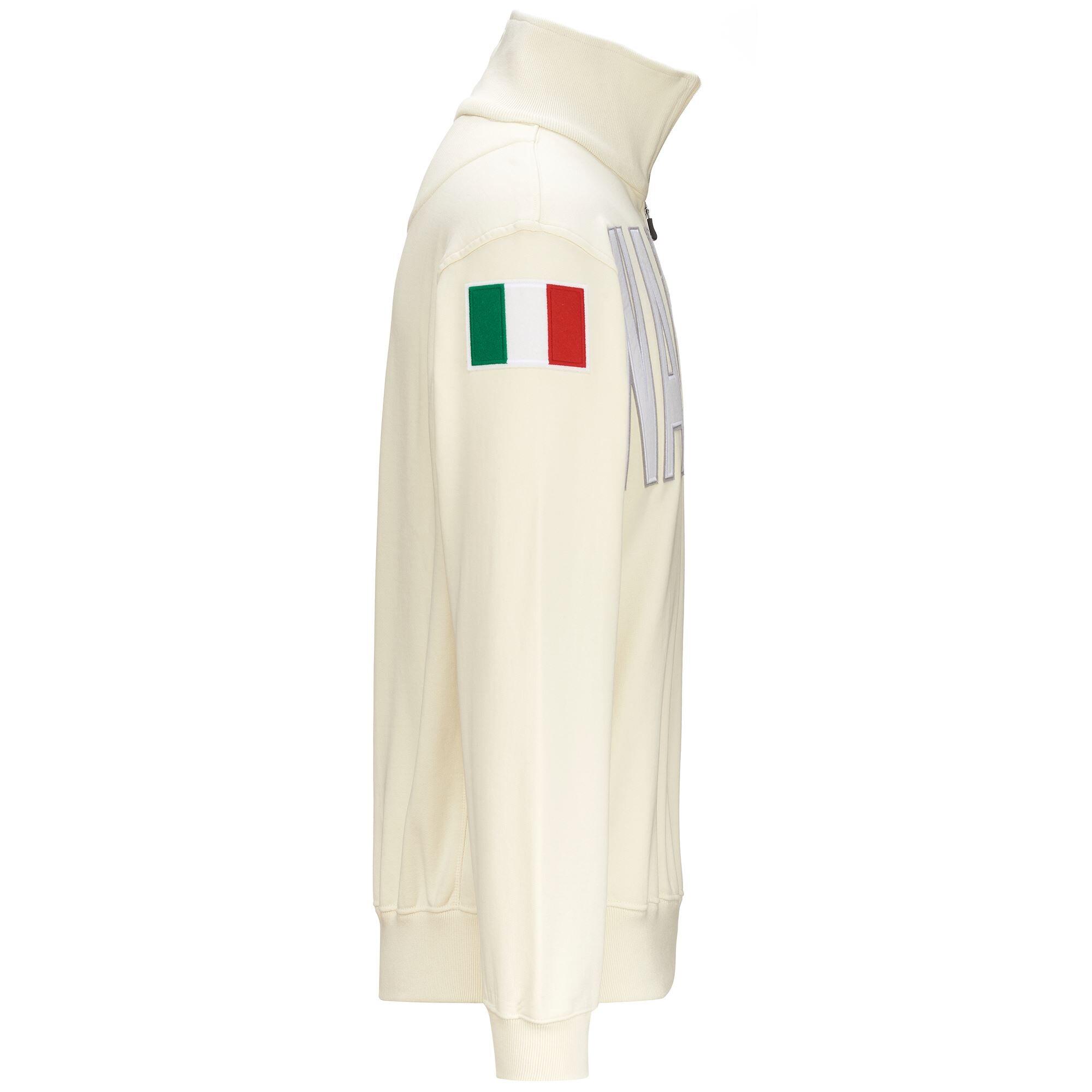 Felpa da uomo in cotone bianco da streetwear sportivo 3/5