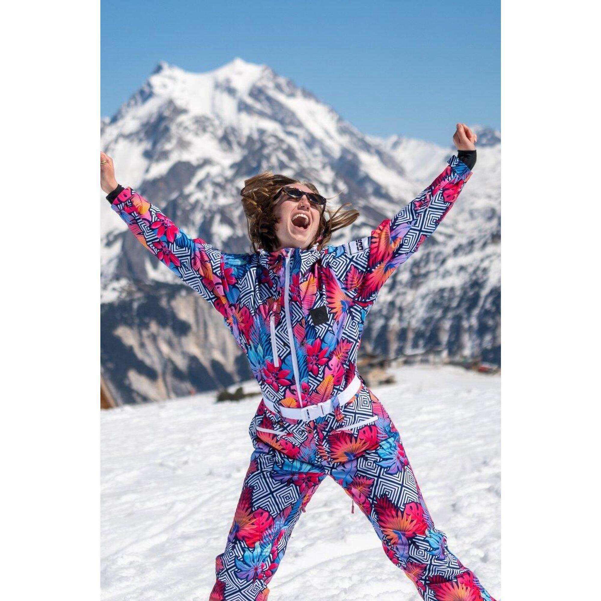 Oosc - Combinaison De Ski - Big Poppa Shaped Femme - Combinaison De Ski - Bleu|rose|vert - Decathlon