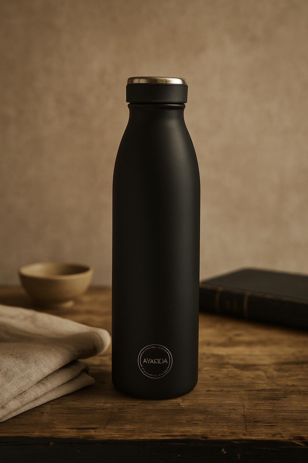 AYA & IDA Drinkfles 750 ml Matte Black 5/5