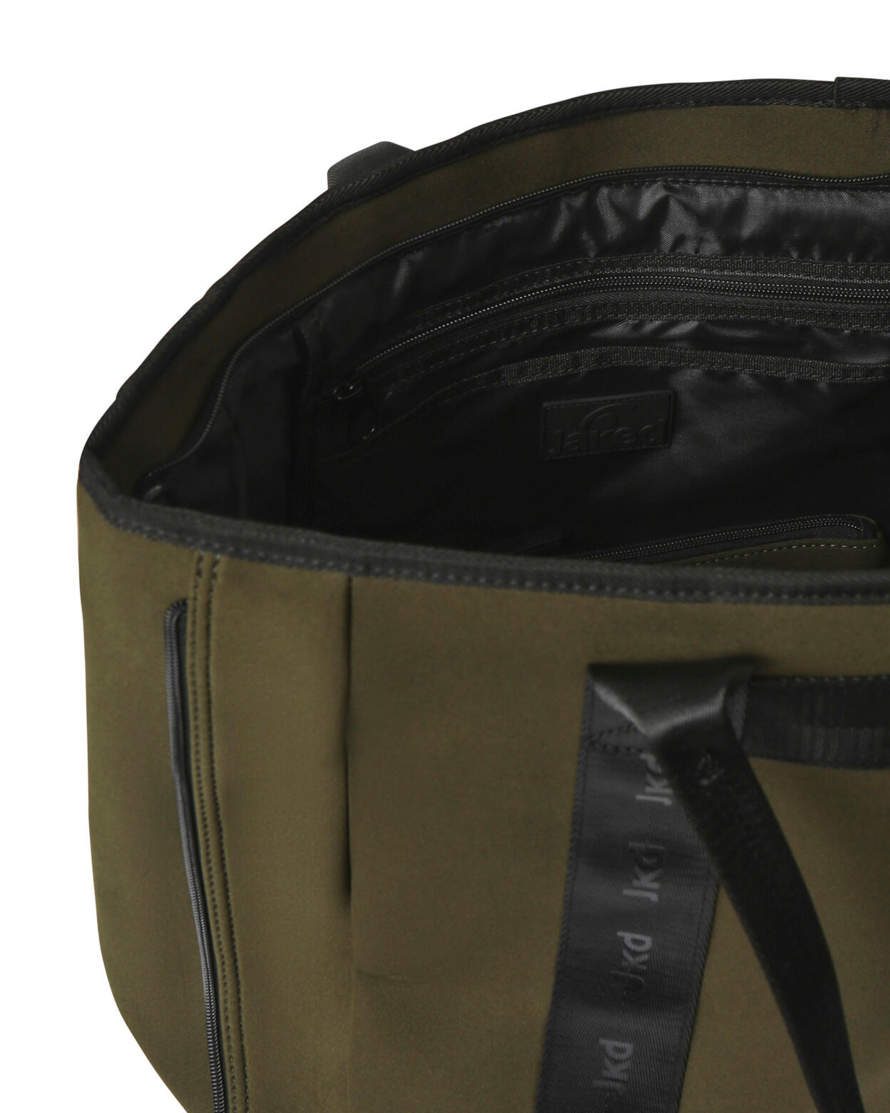 Militaire groene synthetische fitnesstas voor heren en dames 4/4