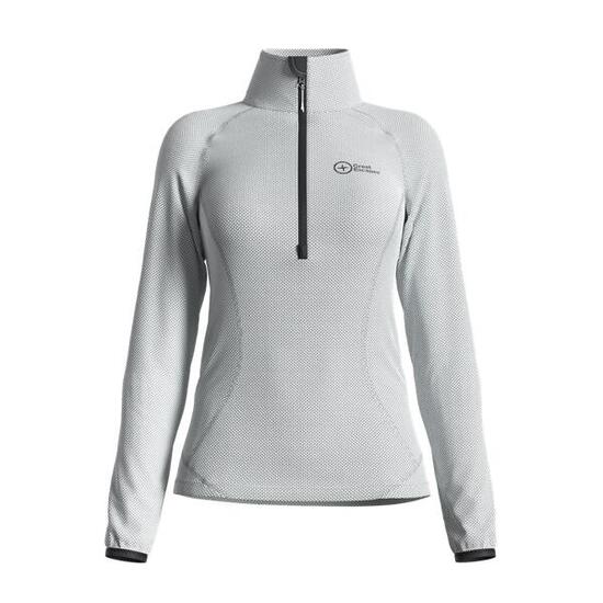 Great Escapes ADAMELLO polaire légère femme à demi-zip oyster-L