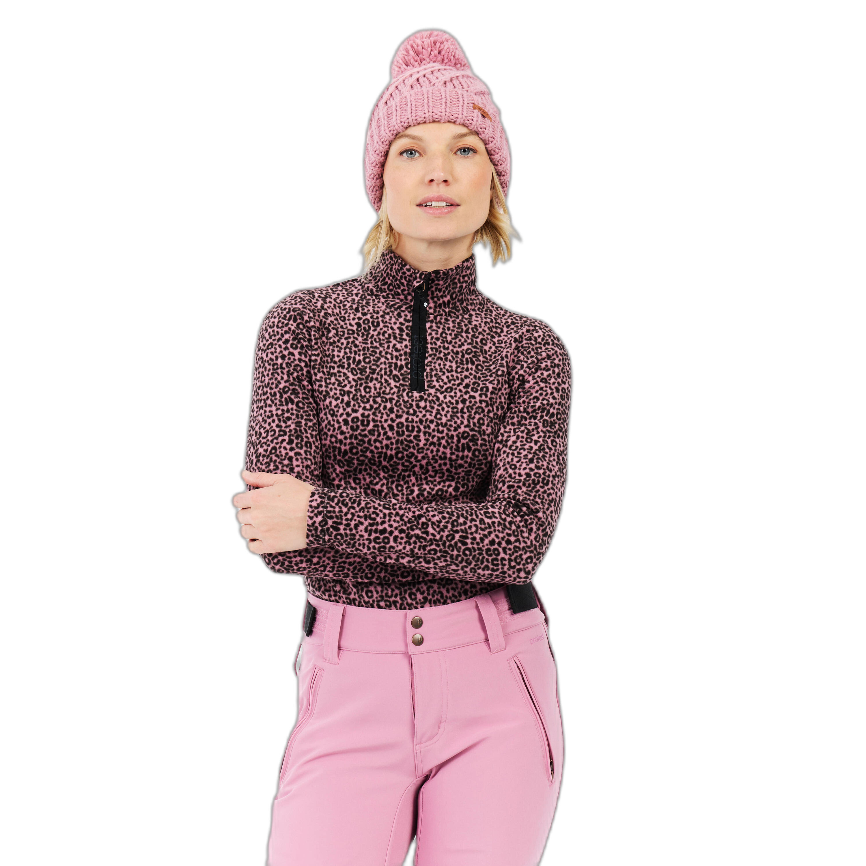 Damski polar 1/4 zip Protest Refuzzy