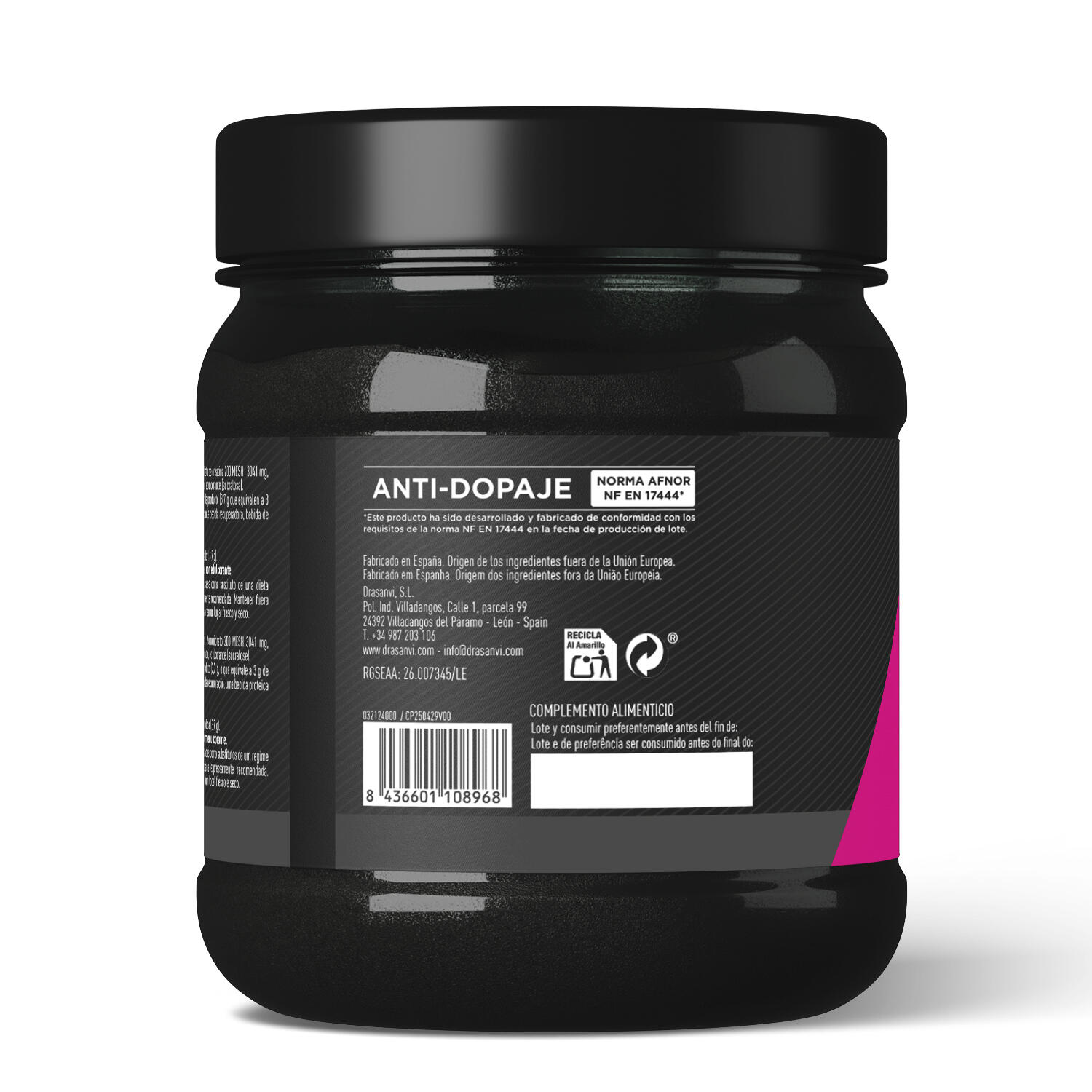 Creatina 200 MESH 300 g Sabor Frutos del Bosque – Sport Live Drasanvi 6/6