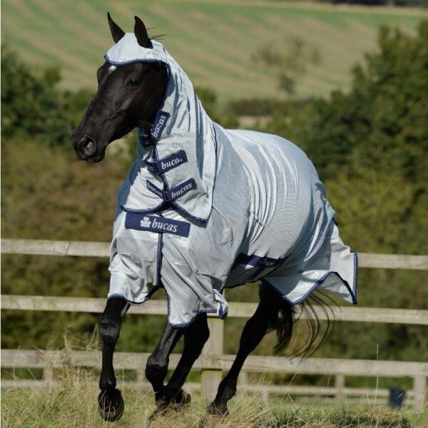 Manta antimoscas para caballos Bucas Buzz-Off X 2/3