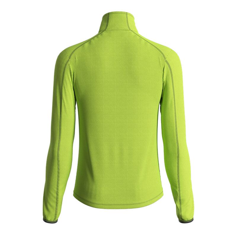 Great Escapes ADAMELLO lady light fleece halfa zip lime green 2/3