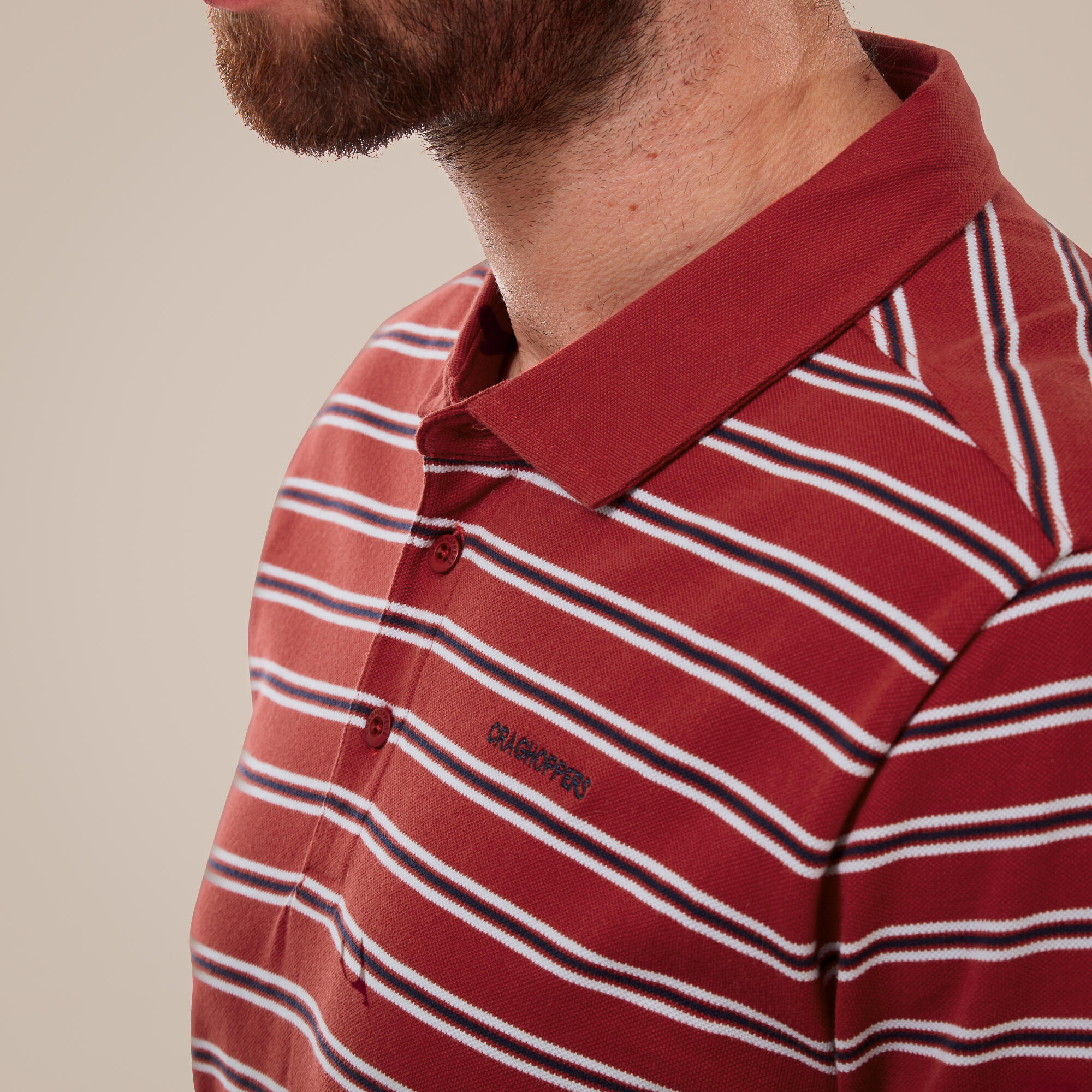 Craghoppers Stanton Poloshirt Herren, Kurzarm, 100% Baumwolle 4/5