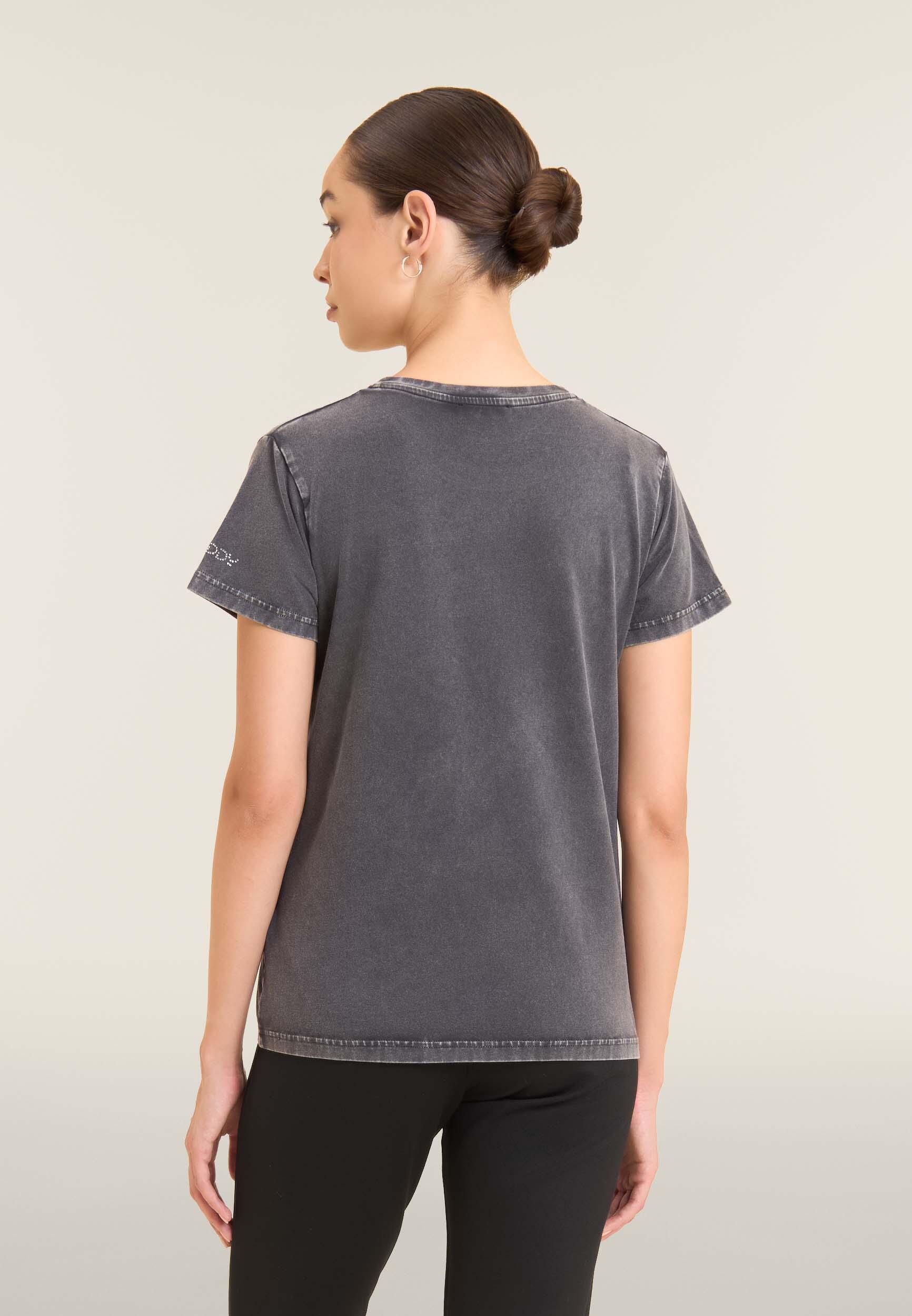 T-shirt pour femmes avec imprimé Disney et paillettes 3/4