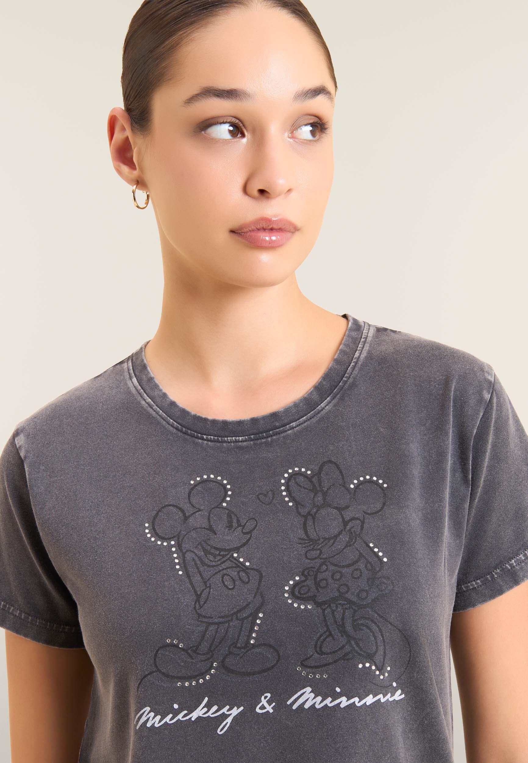 T-shirt pour femmes avec imprimé Disney et paillettes 4/4