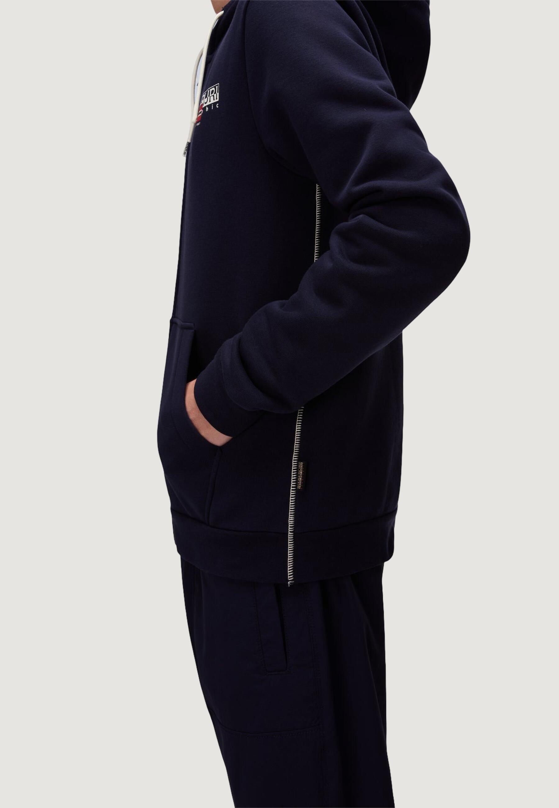 sweat-shirt B-AYLMER FZH WINT HOMME bleu 4/4