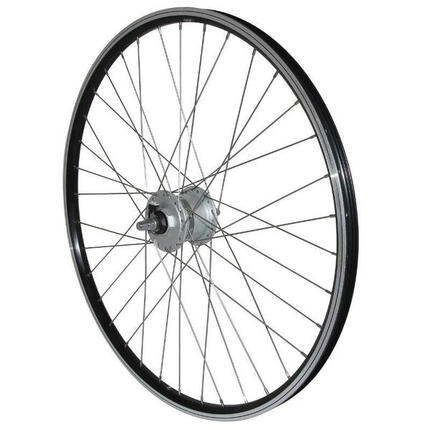 Koło przednie aluminiowe z piastą dwuścienną Velox Er10 Shimano Dynamo Dh2N -2.4