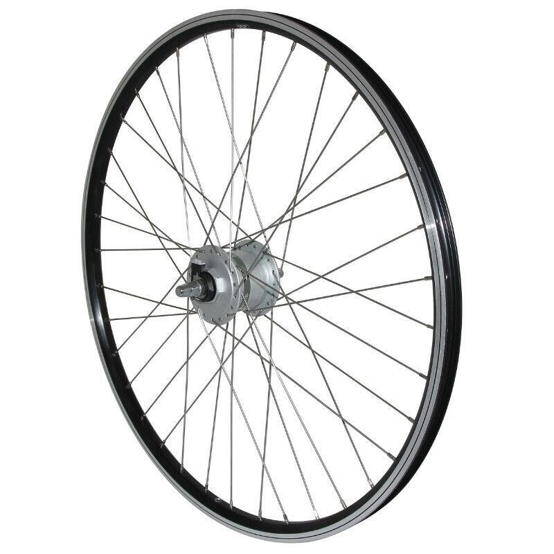 Velox - Roue Avant Alu Double Paroi Moyeu Jante Velox Er10 Shimano Dynamo Dh2n -2.4w 19c - Roue - Noir - Decathlon