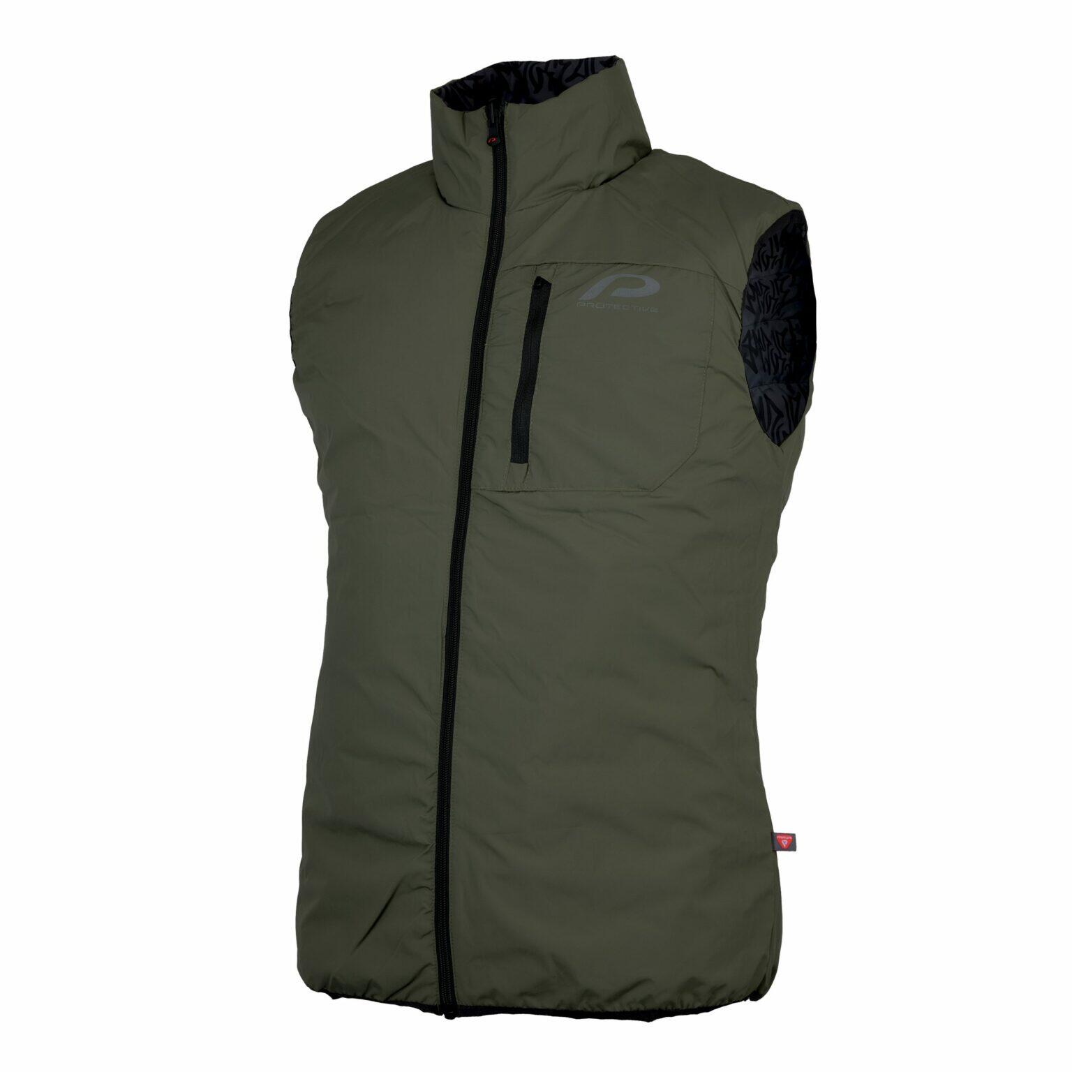 Protective - Protective - Gilet Réversible Primaloft - P-writer Olive Homme - Doudoune Duvet - Vert - Decathlon