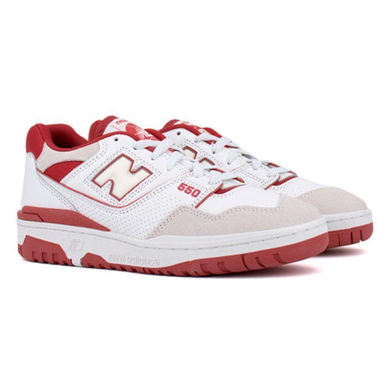 New Balance Sneakers New Balance 550 White Chaussures Hommes Blanc/Rouge 2/6