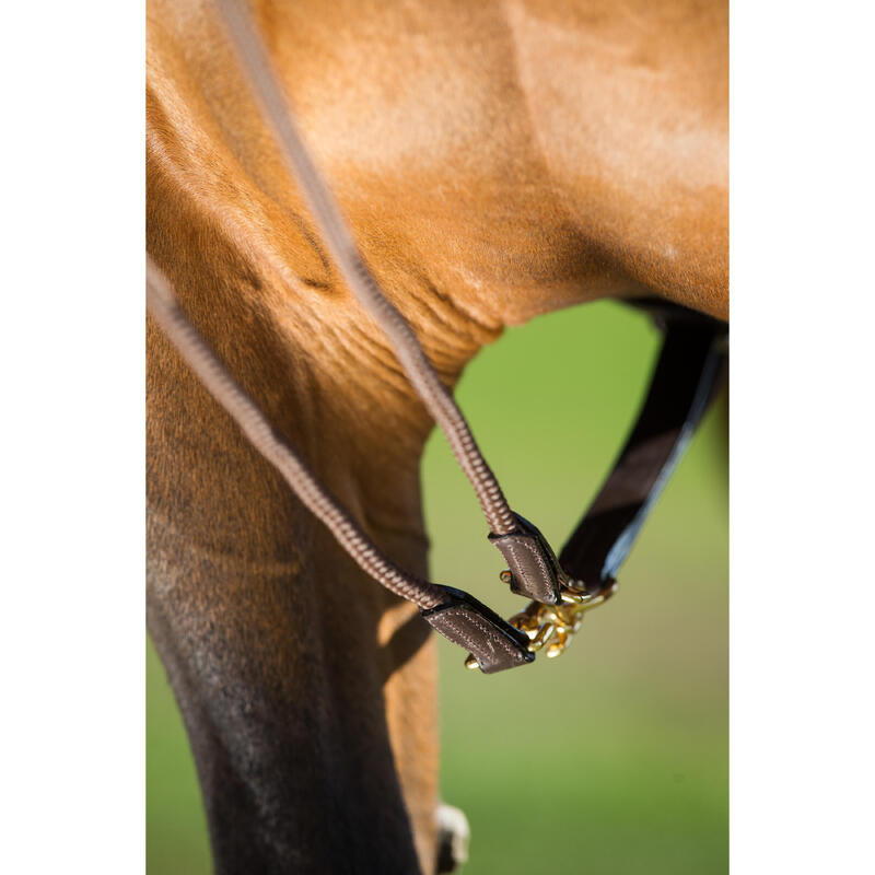 Corde de cou de cheval pour équitation sans attirail/sans bride | Tour de cou pour équitation Liberty | Corde tressée pour le cou avec plumes | Corde de cou de cheval sans