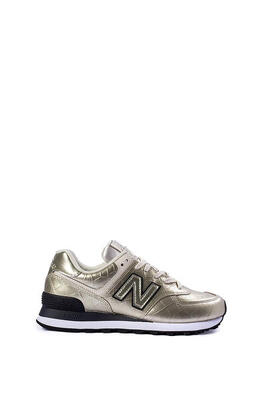 Sneakers donna 574 in pelle metallizzata