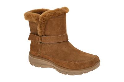 Skechers Easy Going Stiefelette braun Schlupf Boot