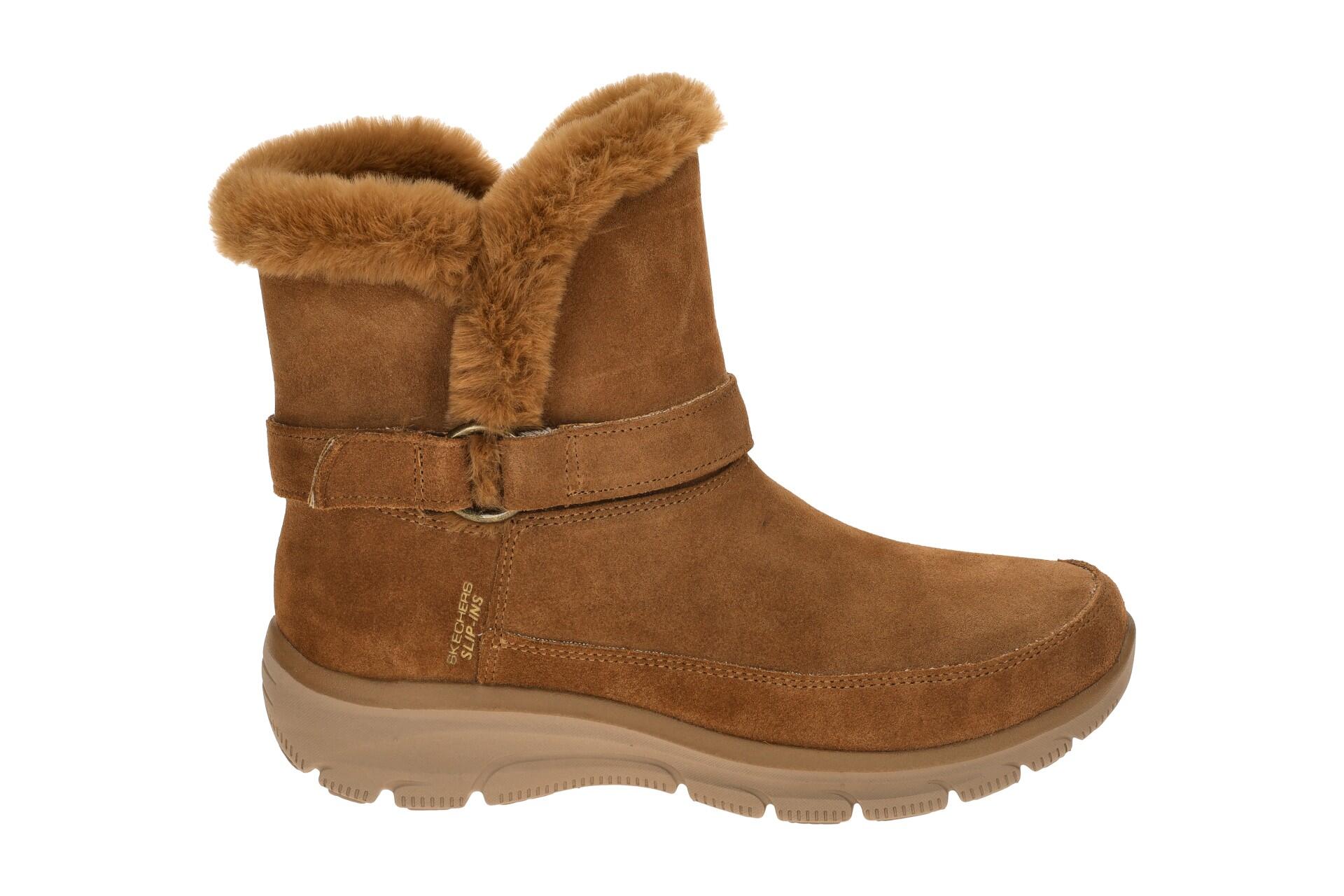 Skechers Easy Going Stiefelette braun Schlupf Boot 2/7