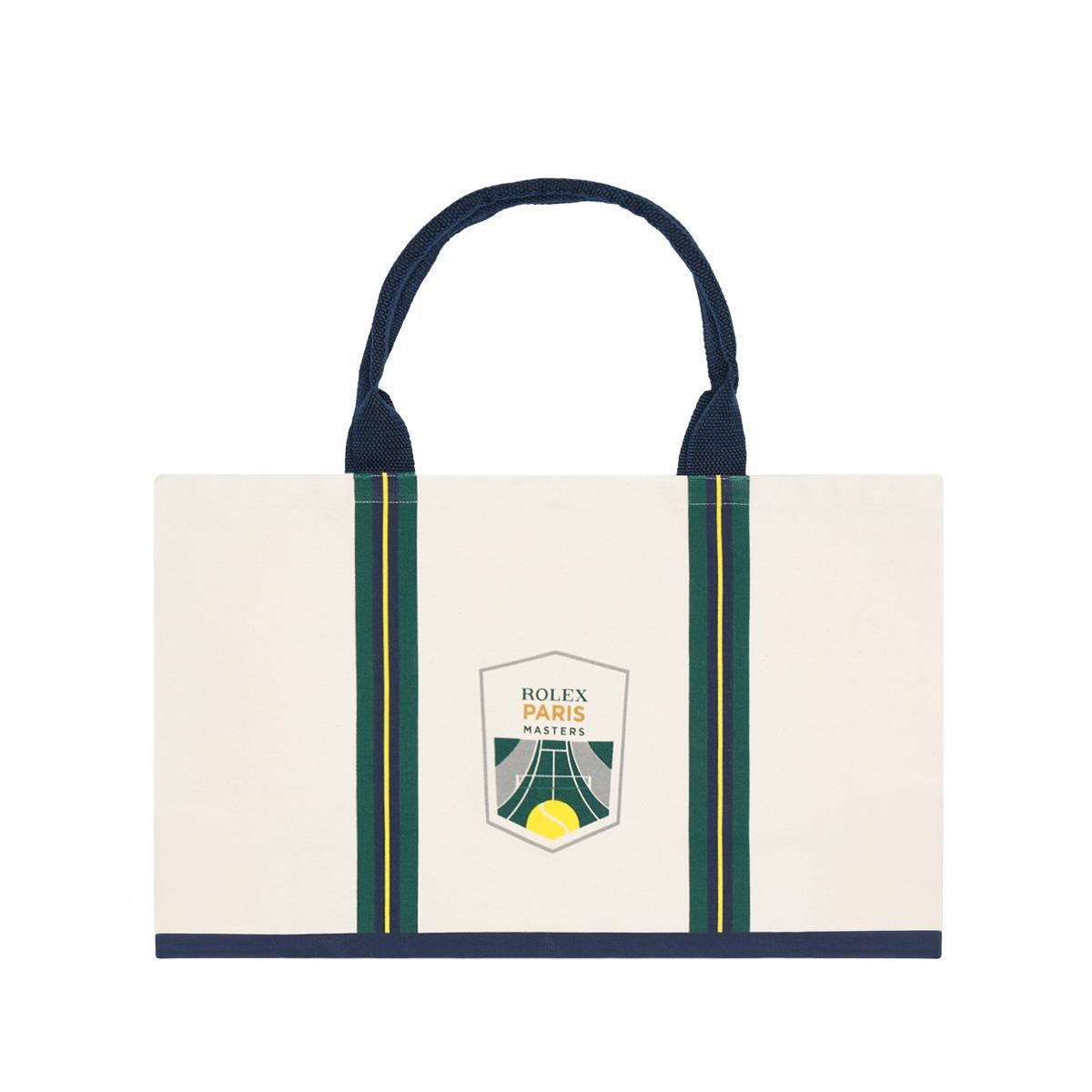 Sac shopping Rolex Paris Masters - Ecru 1/2