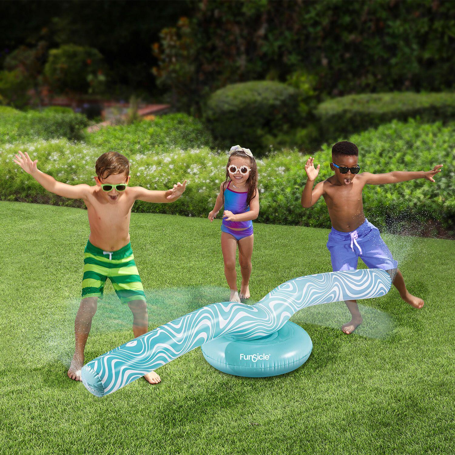 Jeu d'eau gonflable Funsicle 1,66 m en vinyle bleu 5/5