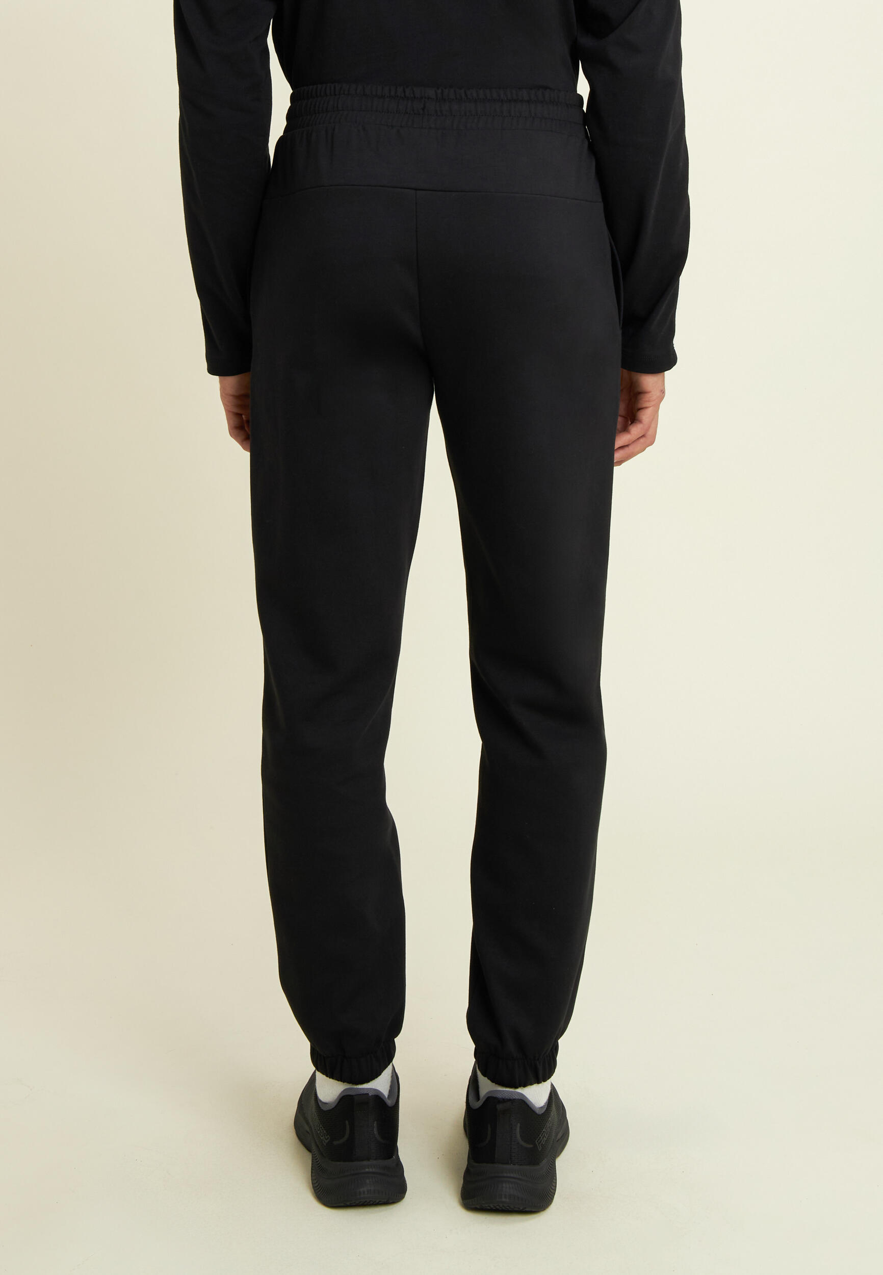 Pantalon de sport classique en tissu interlock élastique 3/4