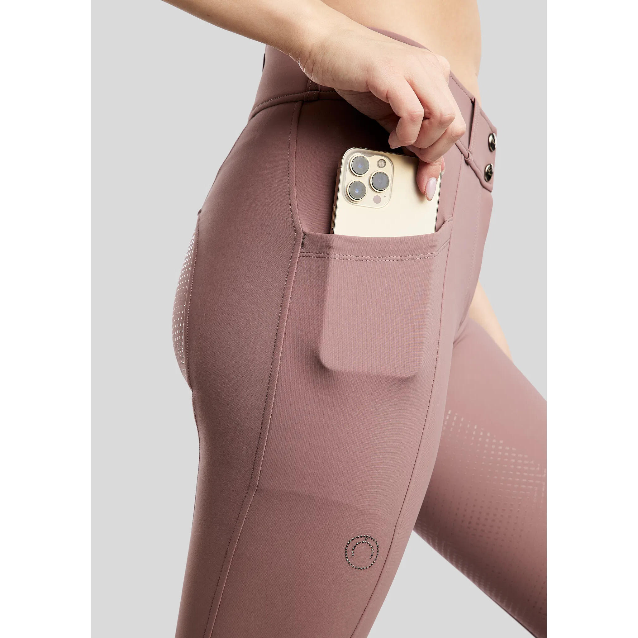 Pantaloni da equitazione full grip da donna Montar Zida 4/6