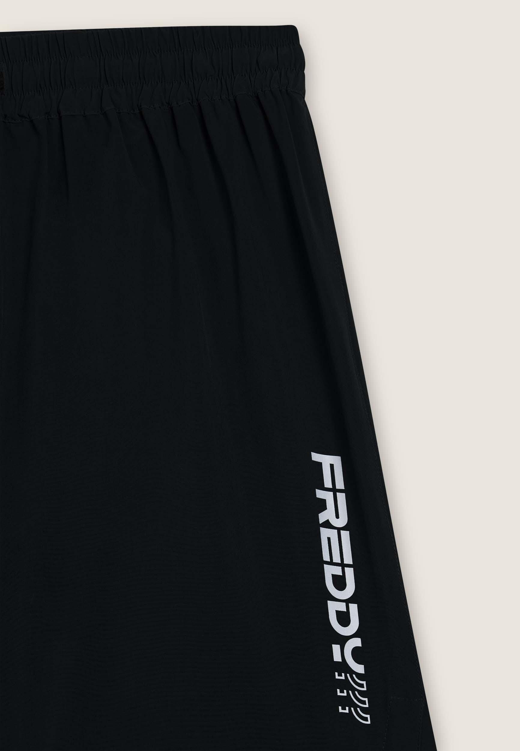 Pantalones cortos slim fit con bolsillos con cremallera y cordón de ajuste en la 3/3