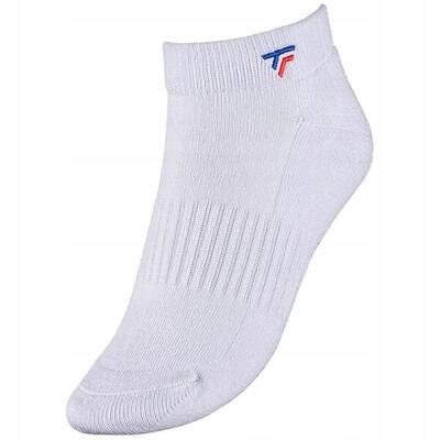 Pack 3 Paar Tecnifibre Kurze Socken Weiss