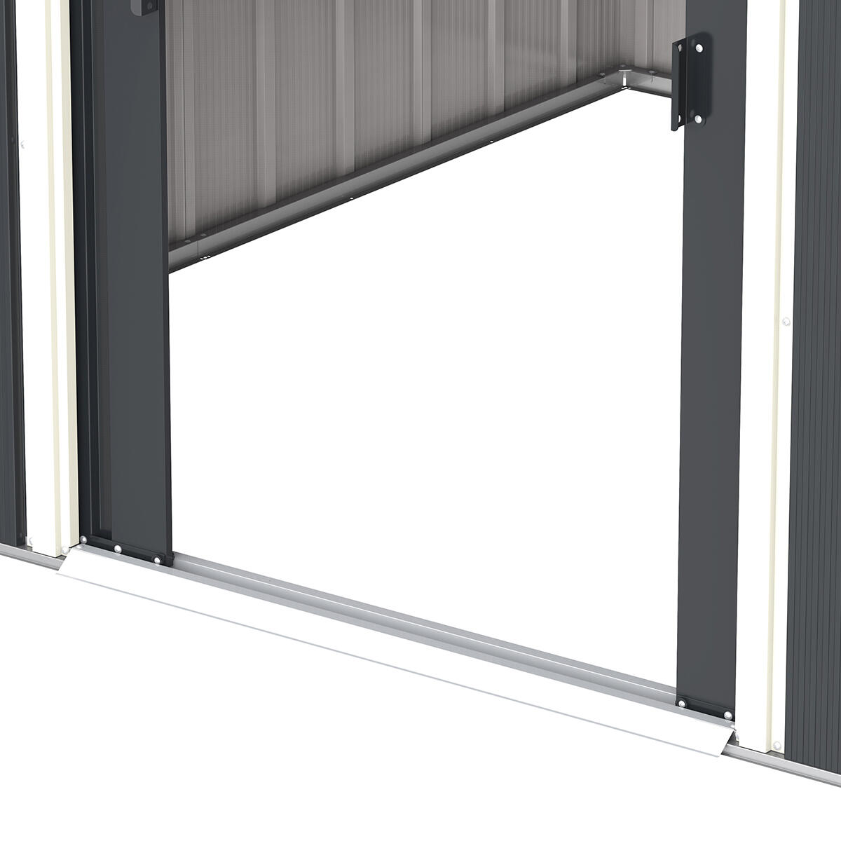 Caseta jardín Top Venus 6×4 metal imitación madera 6/7