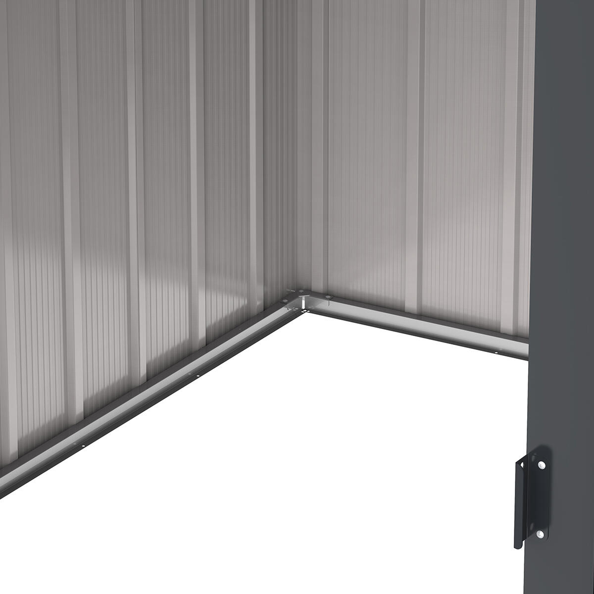 Caseta jardín Top Venus 6×4 metal imitación madera 5/7