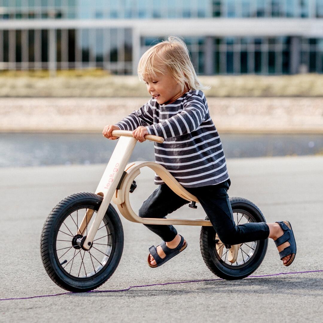 leg&go Bicicleta de Equilibrio de Madera 3 en 1 para Niños y Jóvenes, Edades 1-5 2/7