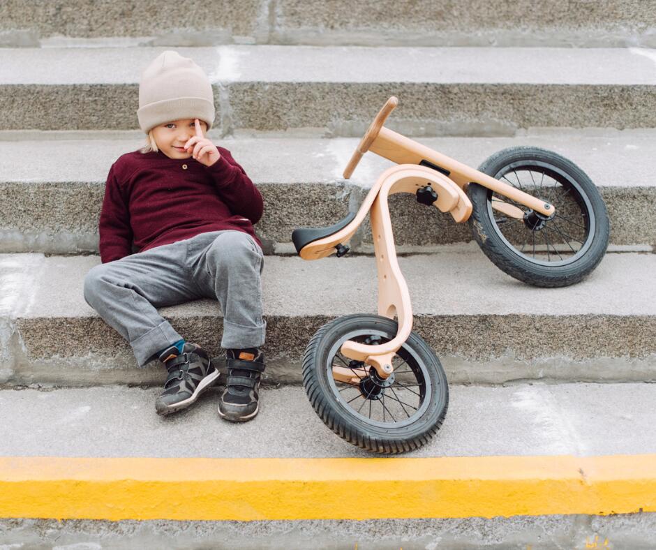 leg&go Bicicleta de Equilibrio de Madera 3 en 1 para Niños y Jóvenes, Edades 1-5 4/7
