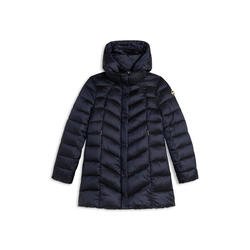 Doudoune pour femmes matelassée avec capuche et boutons à pression
