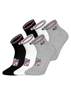 American Football Freizeitsocken atmungsaktiv unisex - NFL Shield Quarter mehrfa