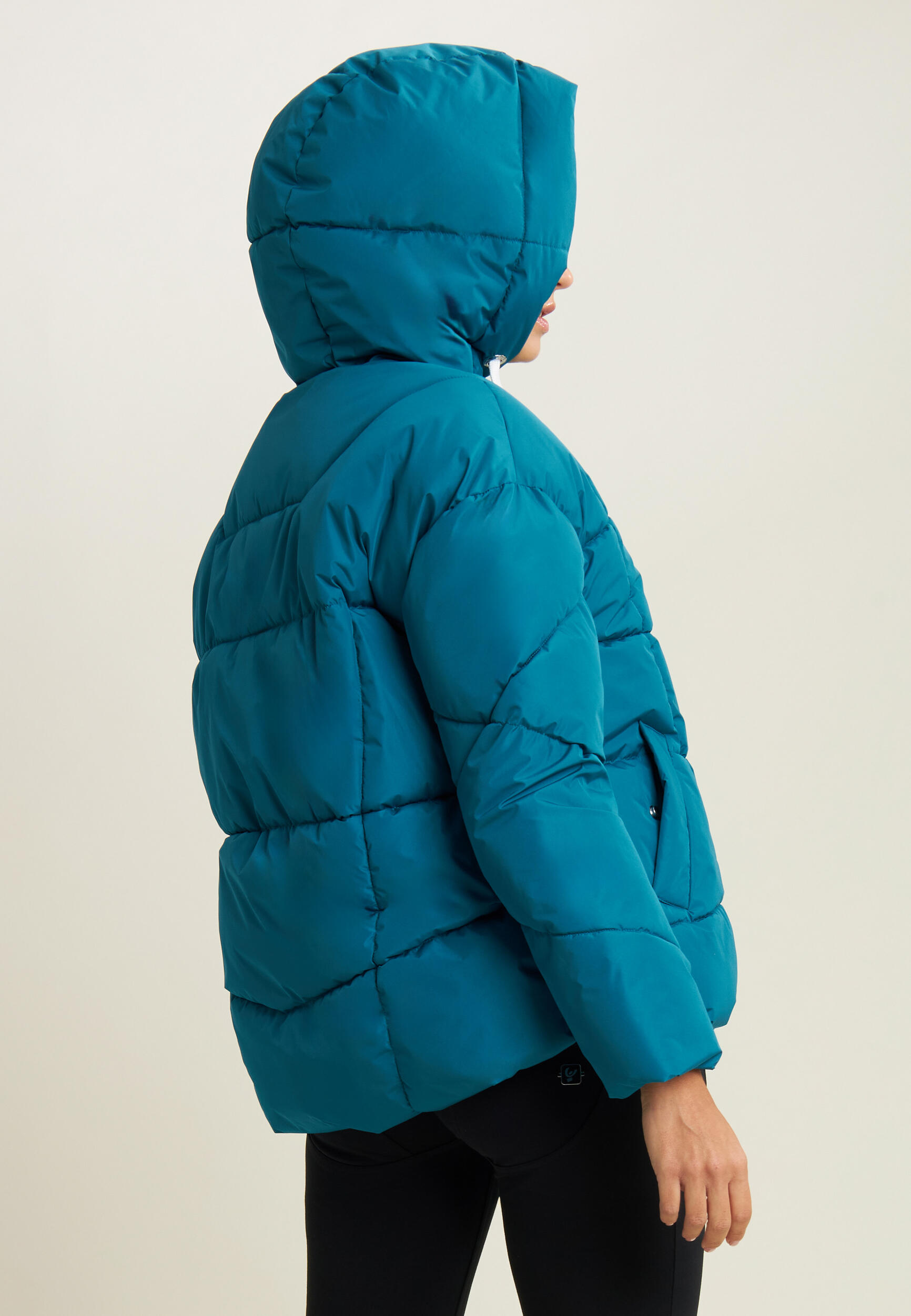 Doudoune pour femmes réversible avec capuche réglable 3/5