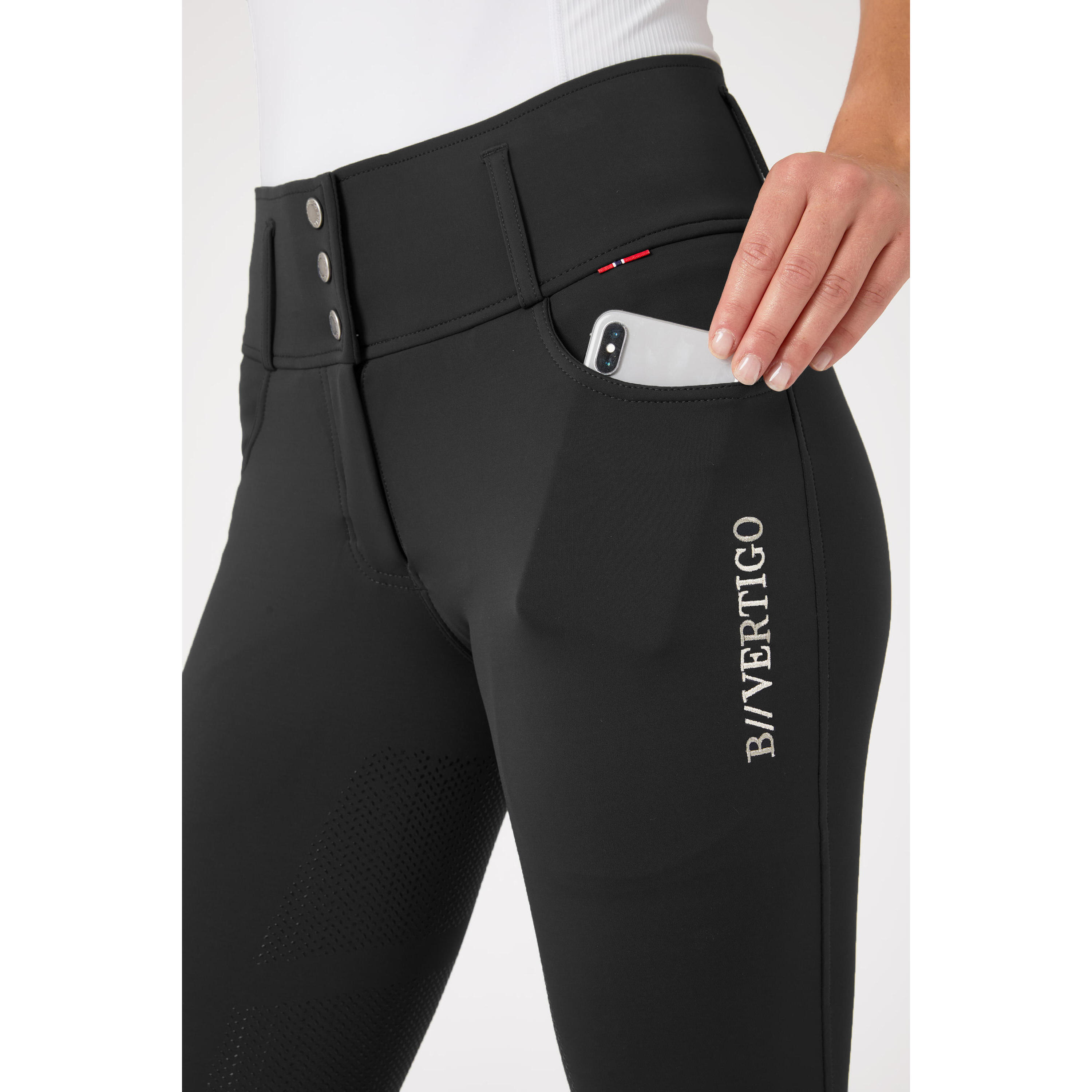 Pantalon équitation full grip taille haute femme B Vertigo Meghan 3/4