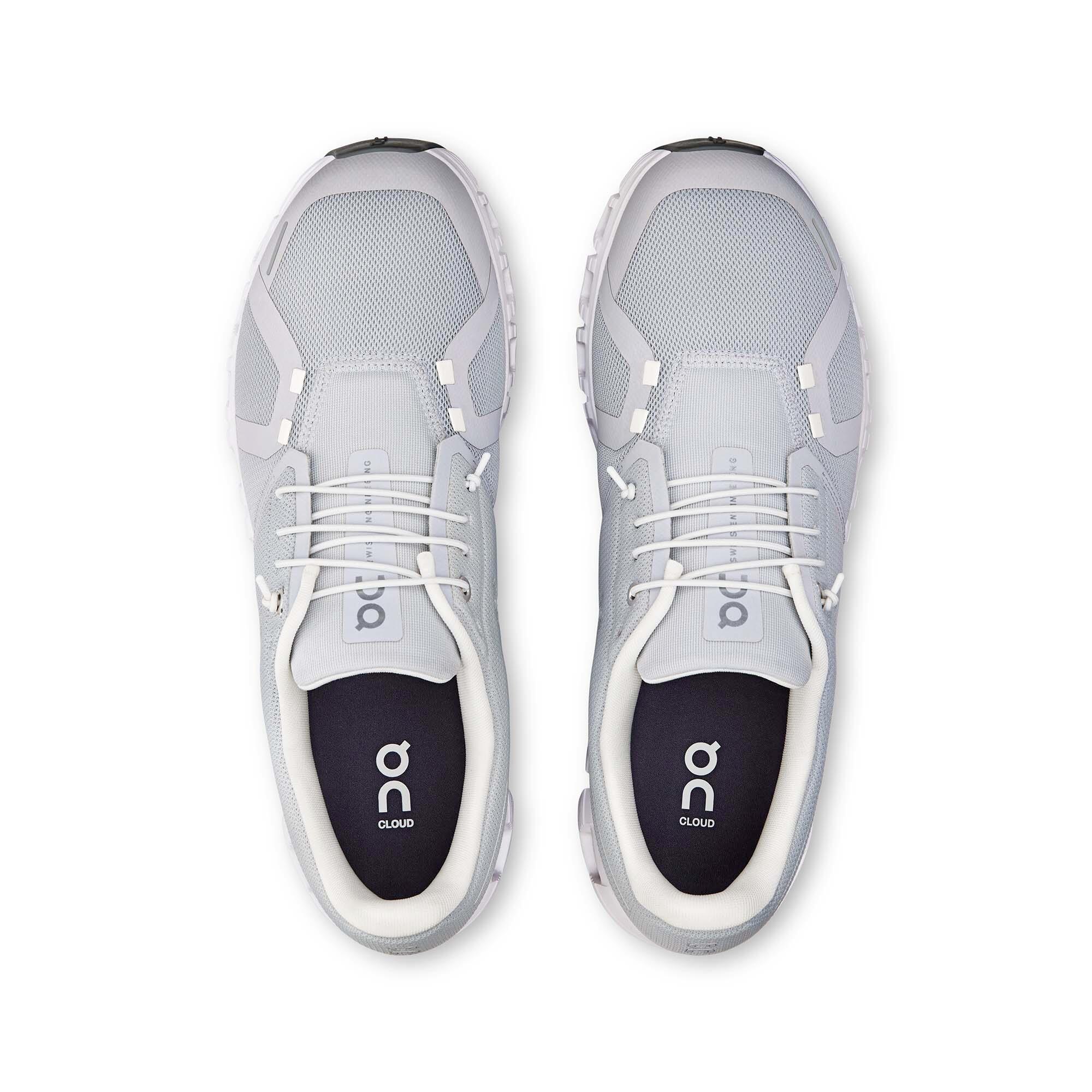 Zapatillas Grises On Running Cloud 6 Glazier/White Cómodas y Ligeras 3/7