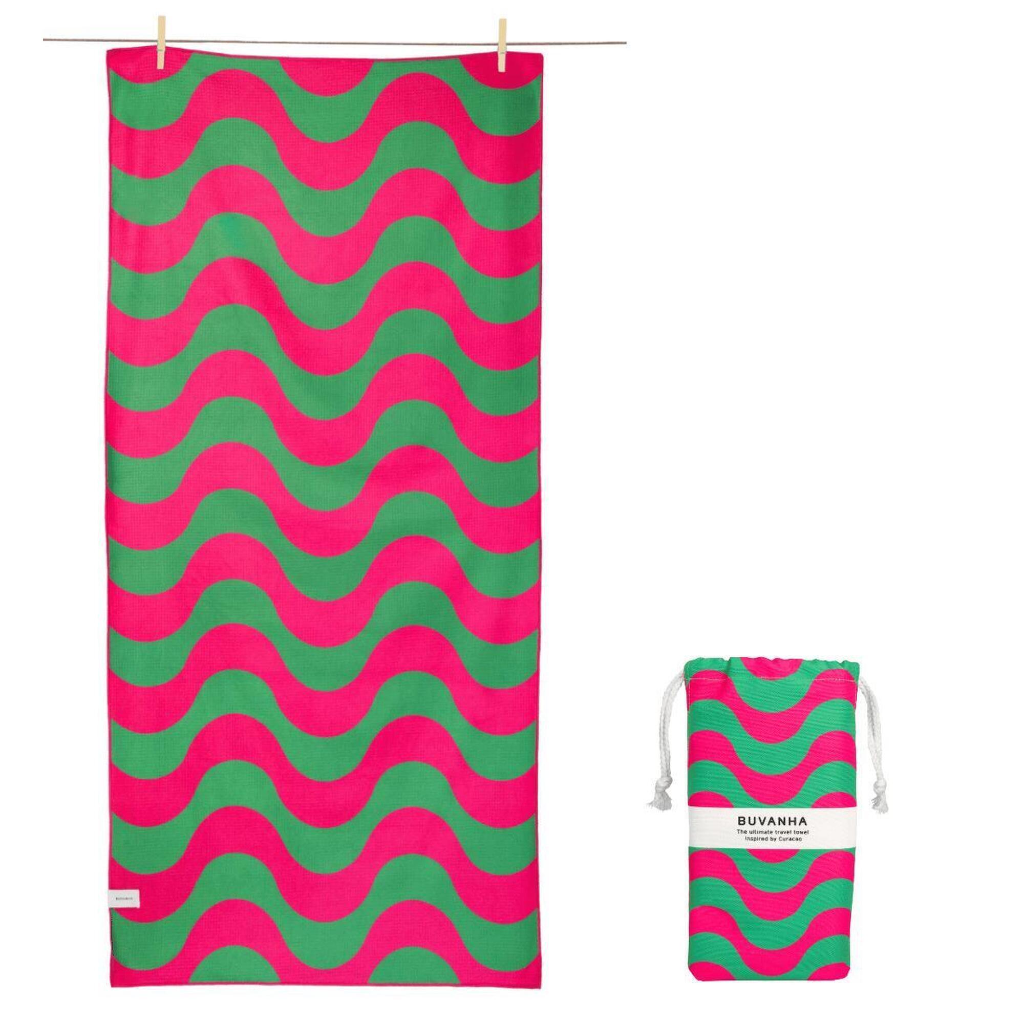 Buvanha - Serviette De Voyage Curaçao 02 - 200 X 90 Cm - Serviette - Vert - No Size - Decathlon