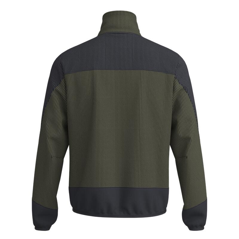 Great Escapes Federic man fleece jacket full zip forest night/black 2/3