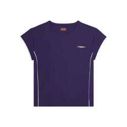 T-shirt technique avec manches à ailettes et passepoils contrastés