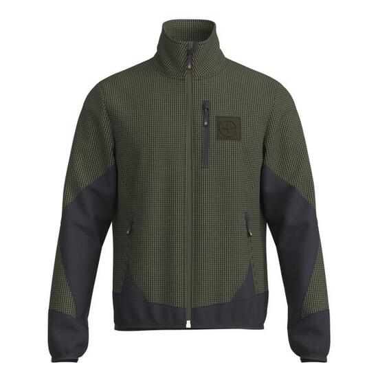 Great Escapes Federic man fleece jacket full zip forest night/black