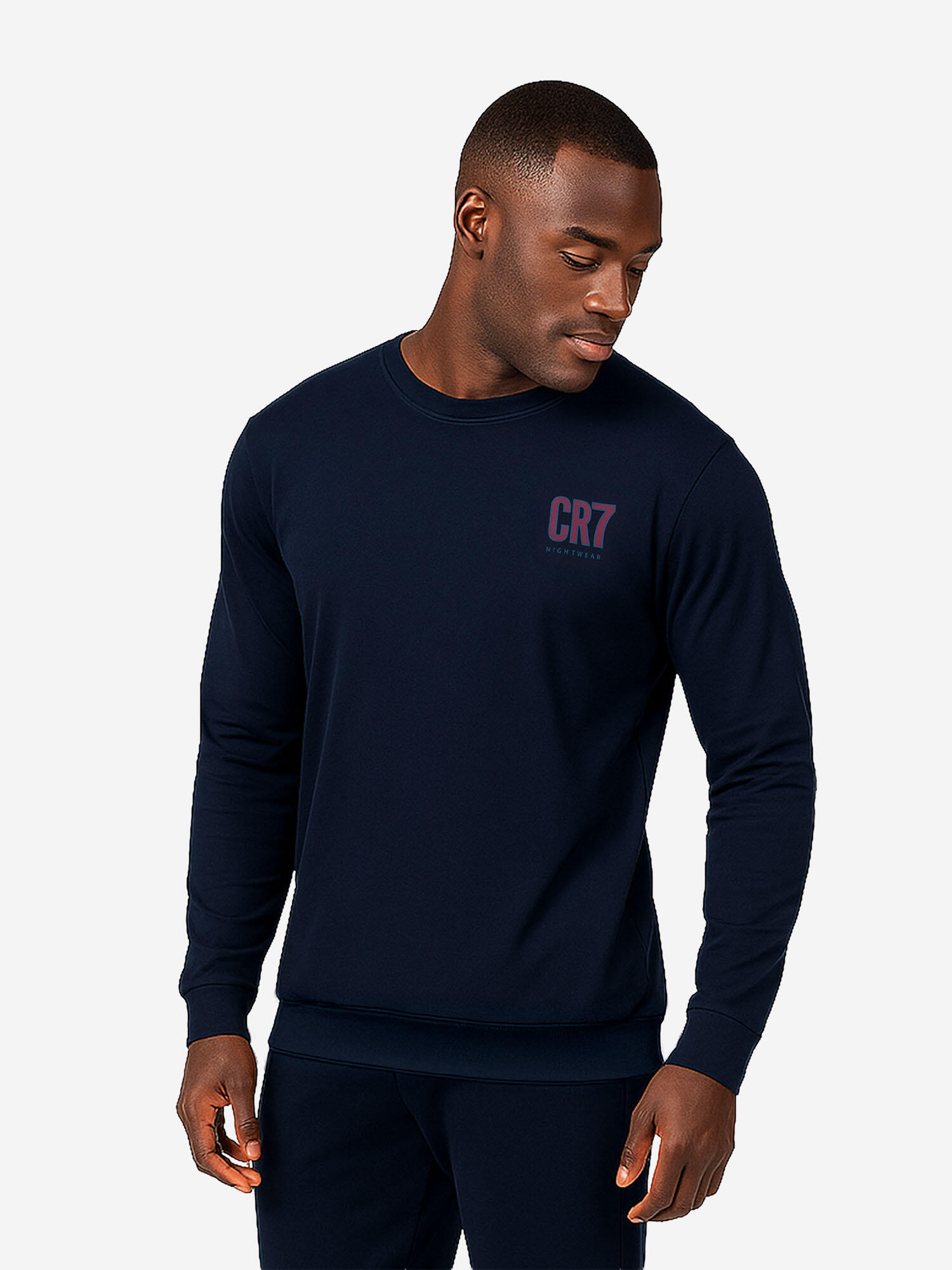 Fußball Pyjama klassisch gemütlich Herren - Nightwear dunkelblau 3/7