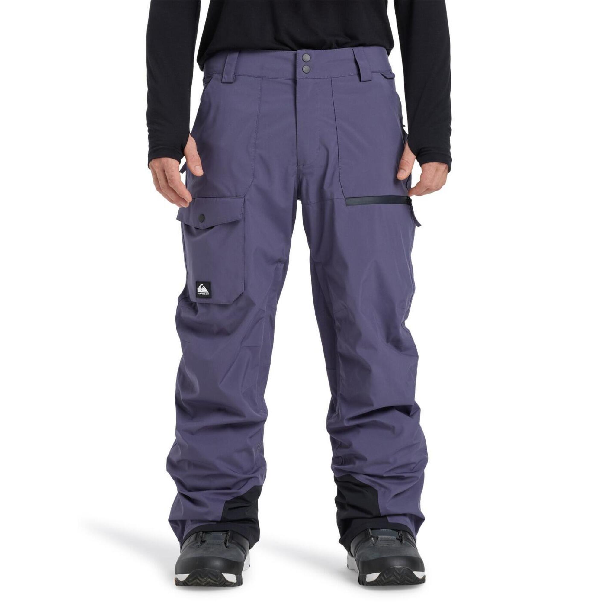 Quiksilver - Pantalon De Snow Technique Utility Noir Homme - Pantalon De Ski - Violet - Decathlon