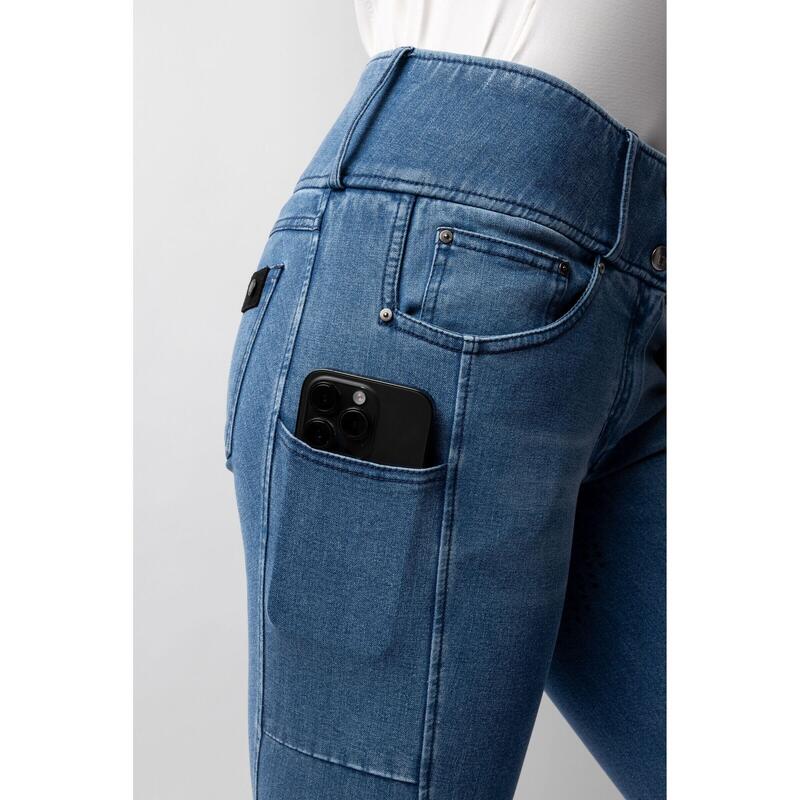 Pantalon echitație Horze Carolyn cu grip complet pentru femei