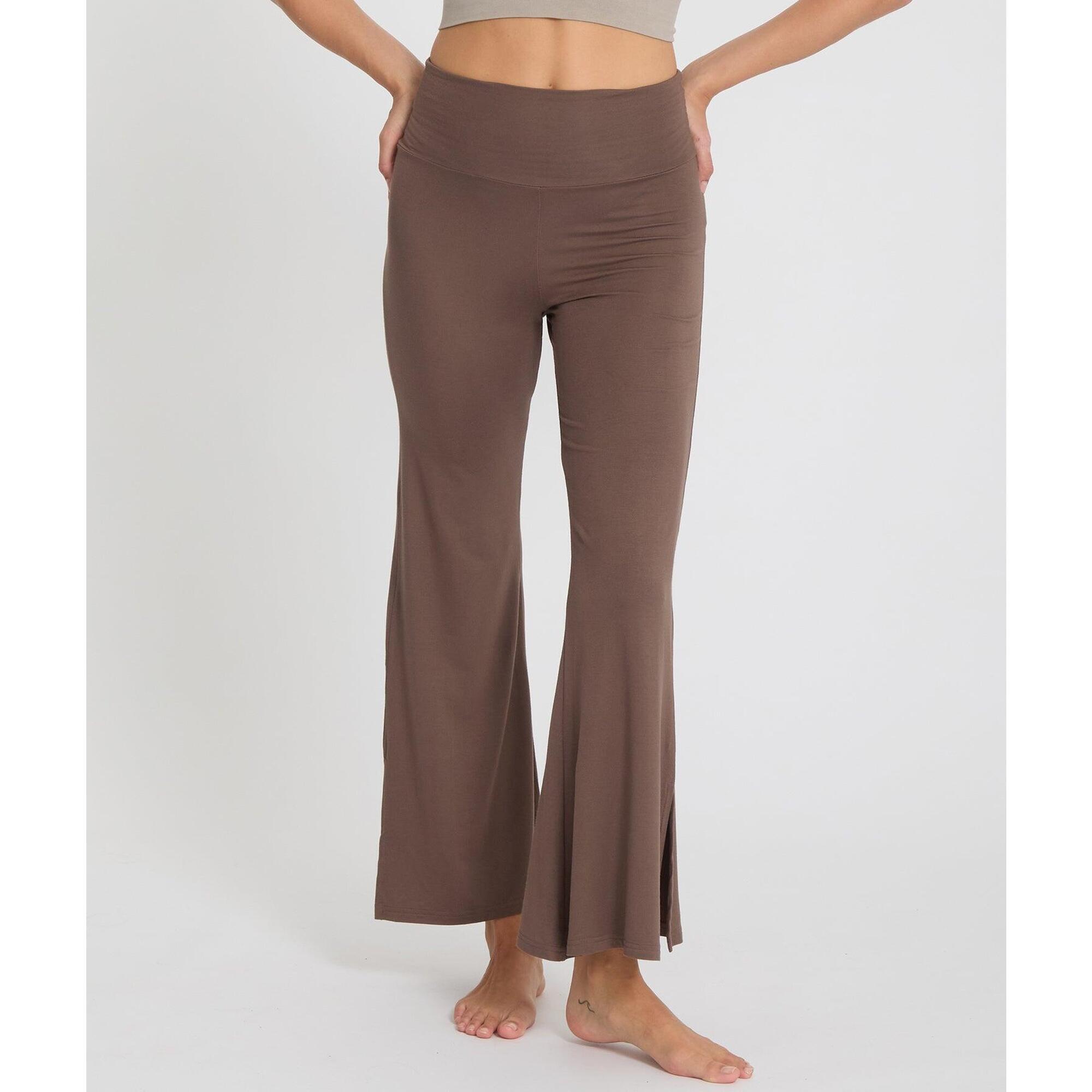 Yoga Searcher - Jaipur - Pantalon Fluide - Pantalons - Marron - Decathlon