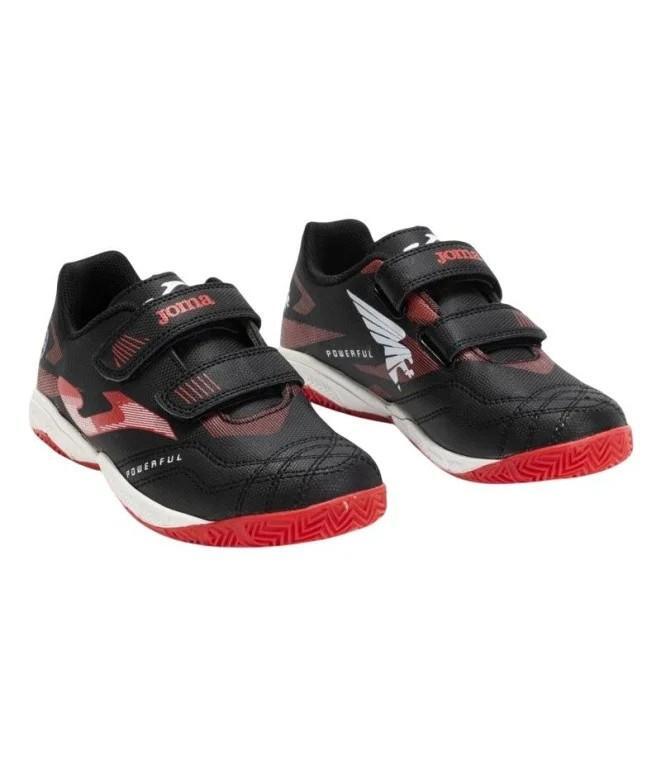 Sapatilhas de futebol de salão infantil Joma Powerful 2501 Preto Indoor 2/5