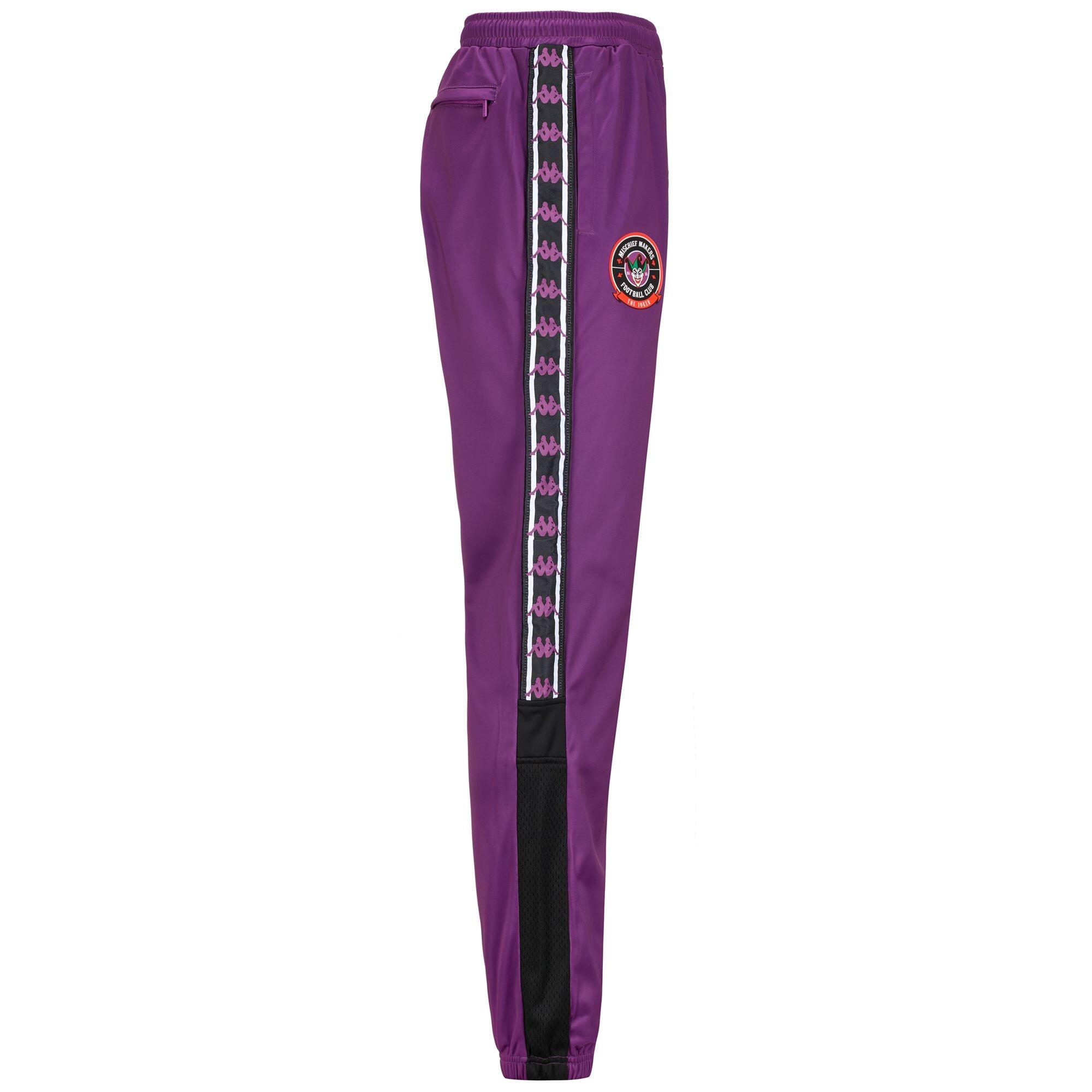 Pantaloni da uomo in poliestere viola da streetwear sportivo 2/4
