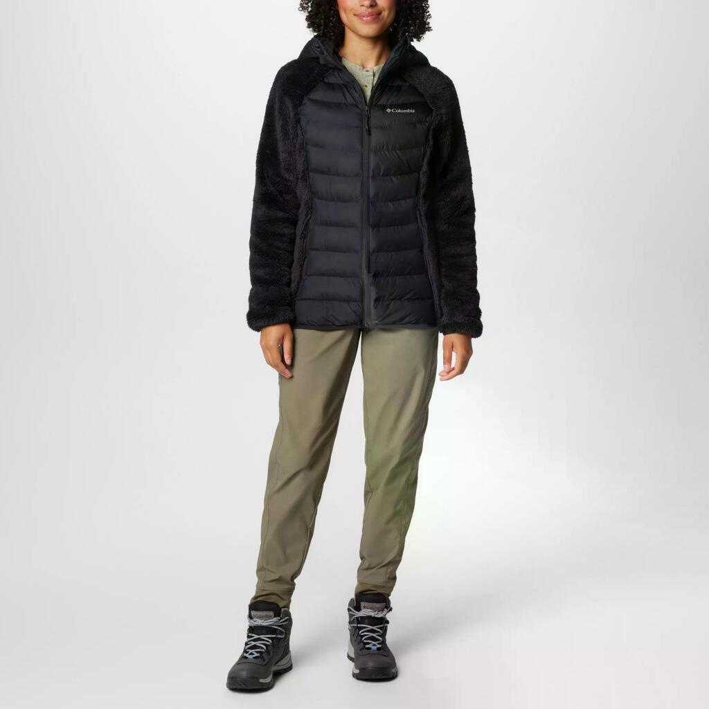 Jaqueta Columbia Modelo Powder Lite Ii Sherpa Hyb Cor Preto 4/5