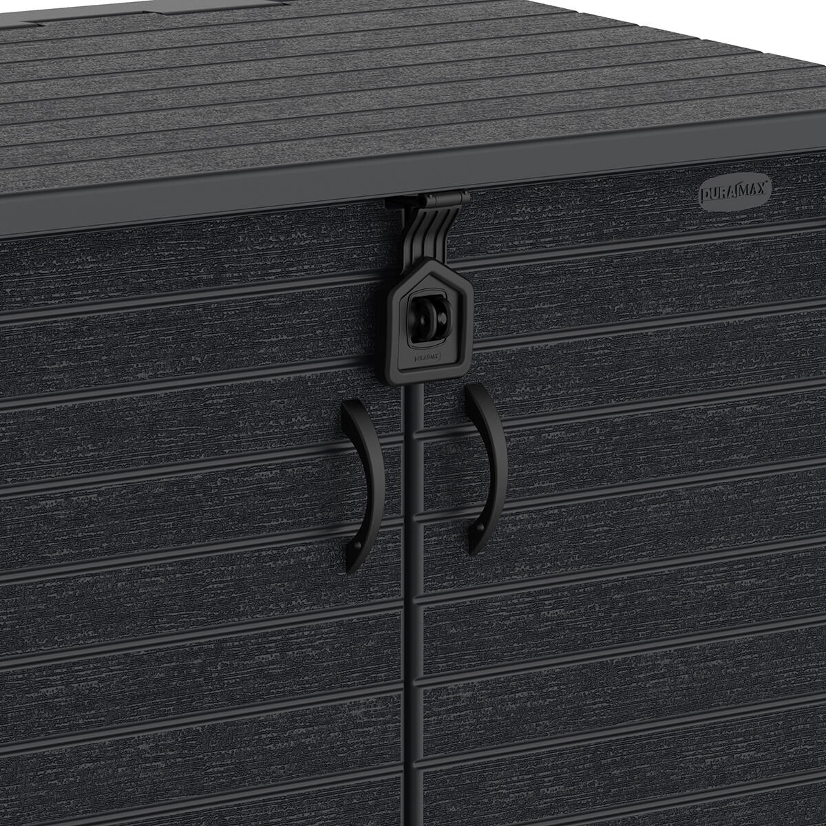 Arcón cubre cubos exterior 850 L PVC gris antracita 7/7